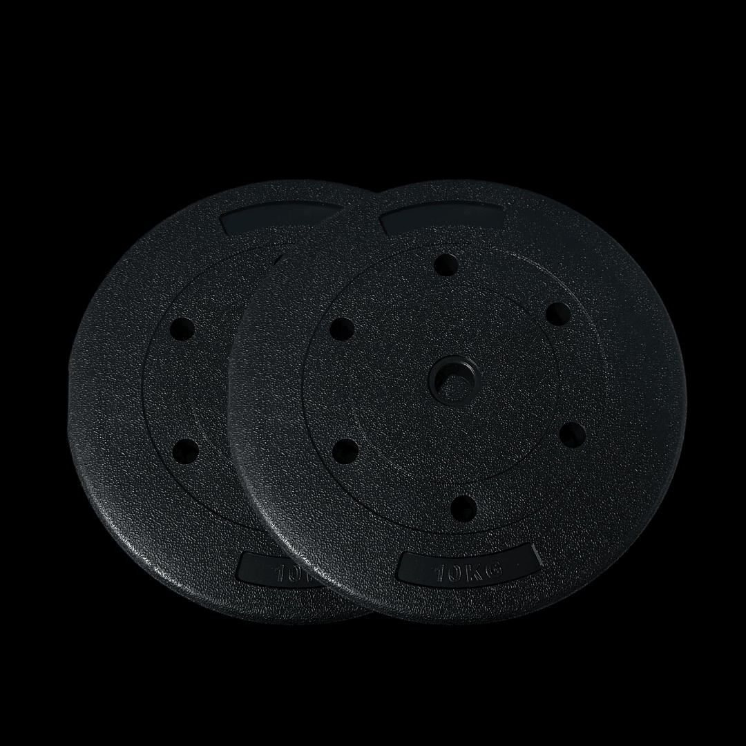Disco 10 kg pvc Negro (par)