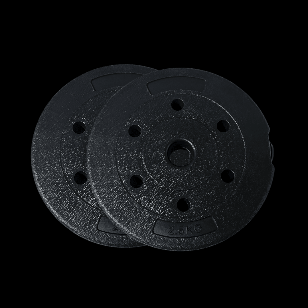 Disco 2.5 kg pvc Negro (par)