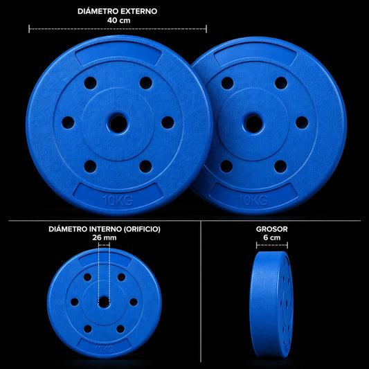 Disco 10 kg pvc Color (par)