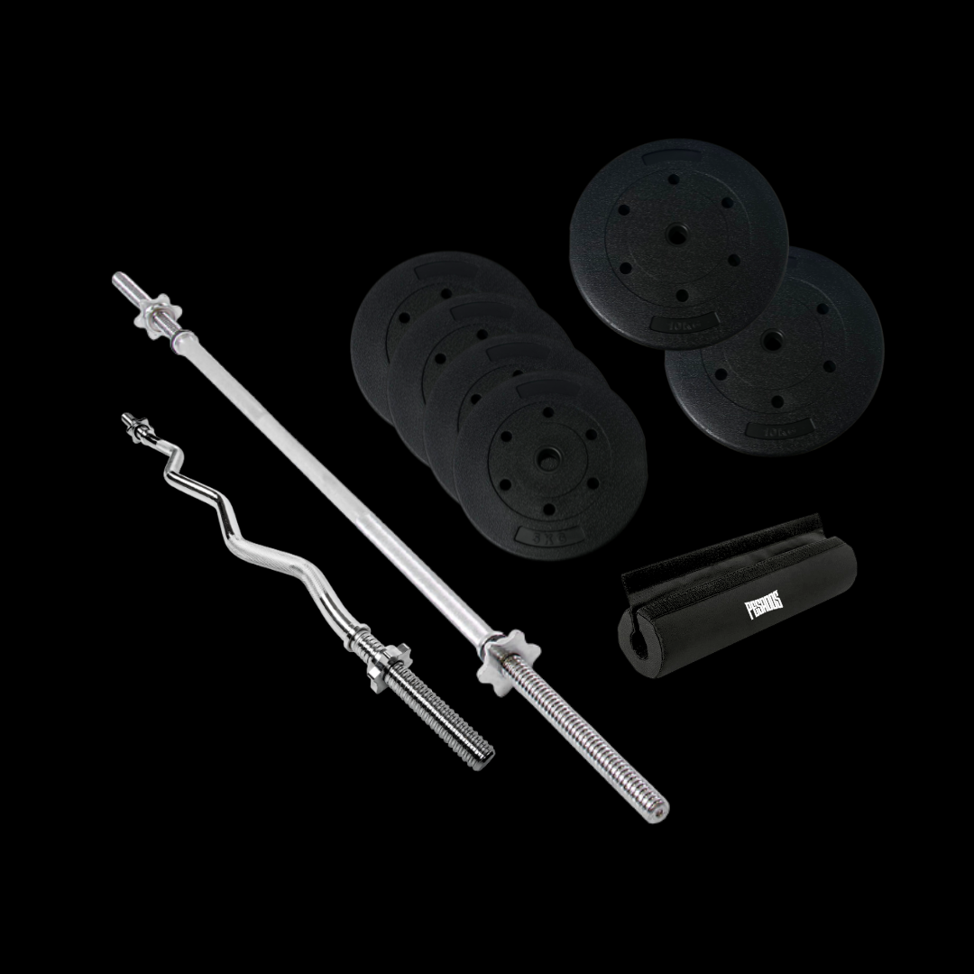Pack full  40 kg PVC preolímpico negro