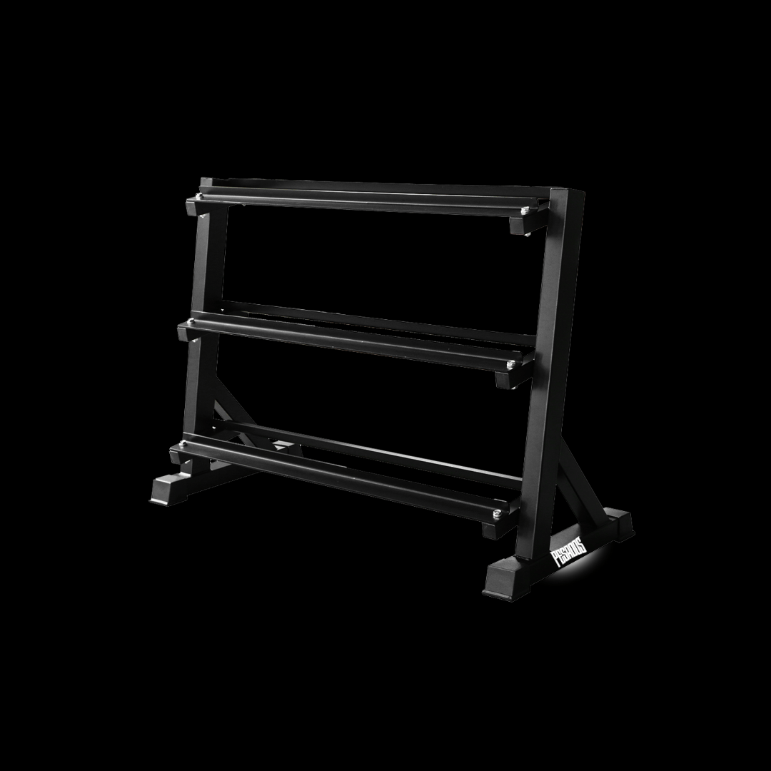 Rack Para Mancuernas, 3 niveles horizontal grande