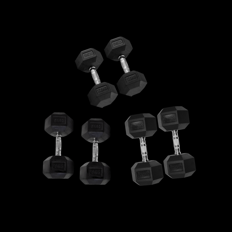 Pack 120 kg mancuernas hexagonales