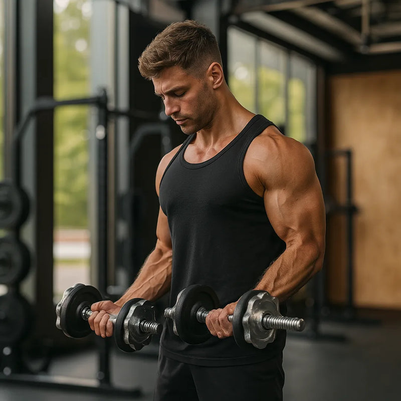 Par Barra mancuerna preolímpica