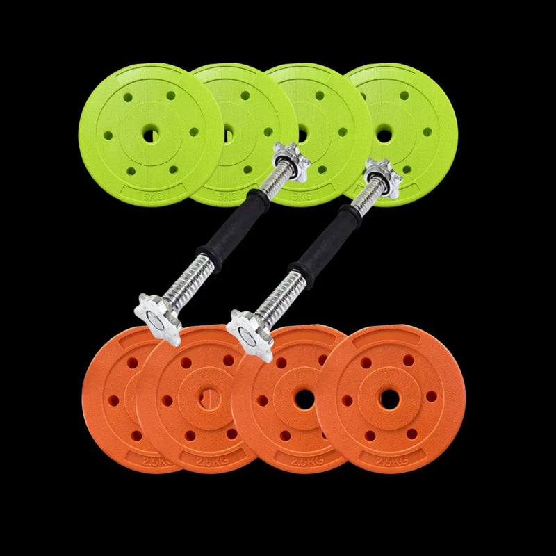 Pack mancuerna preolimpica 30 kg COLOR