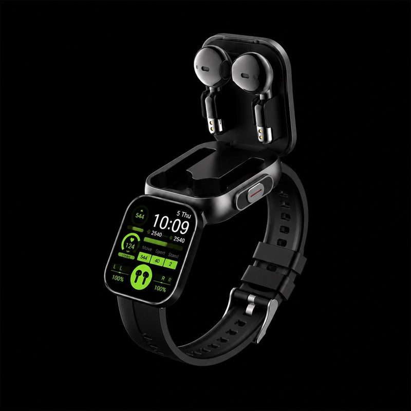 Smart Watch Deportivo con Audífonos 2 en 1 Bluetooth Integrados
