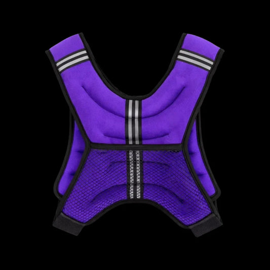 Chaleco 10 kg peso lastrado NEOPRENO MORADO