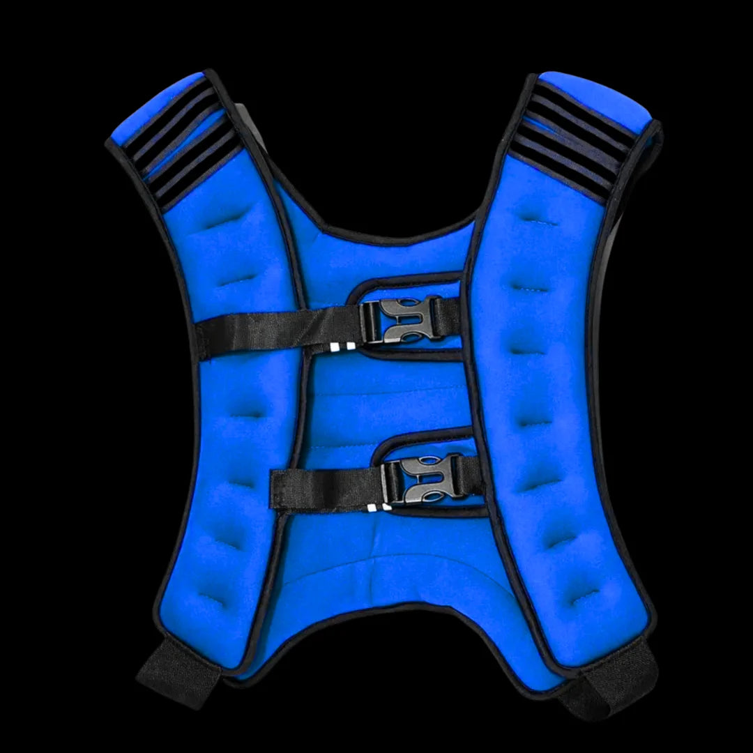 Chaleco 10 kg peso lastrado NEOPRENO AZUL