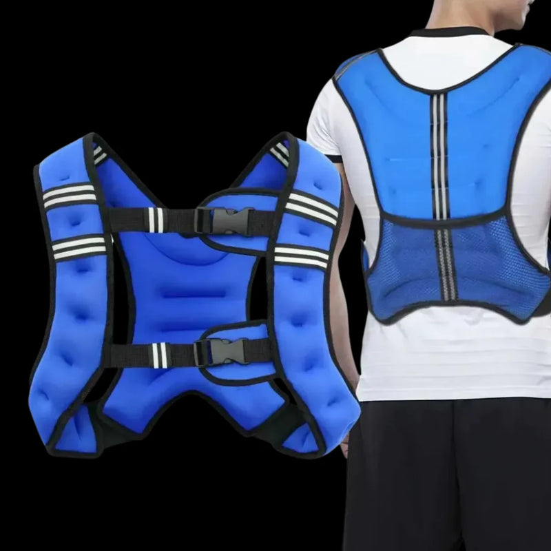 Chaleco 5 kg peso lastrado NEOPRENO AZUL