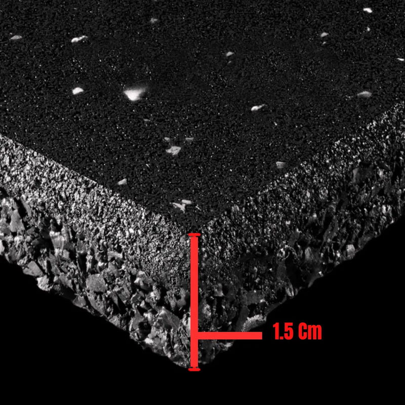 Piso de caucho 100x100x1.5 cm