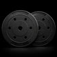 Disco 10 kg pvc Negro (par)