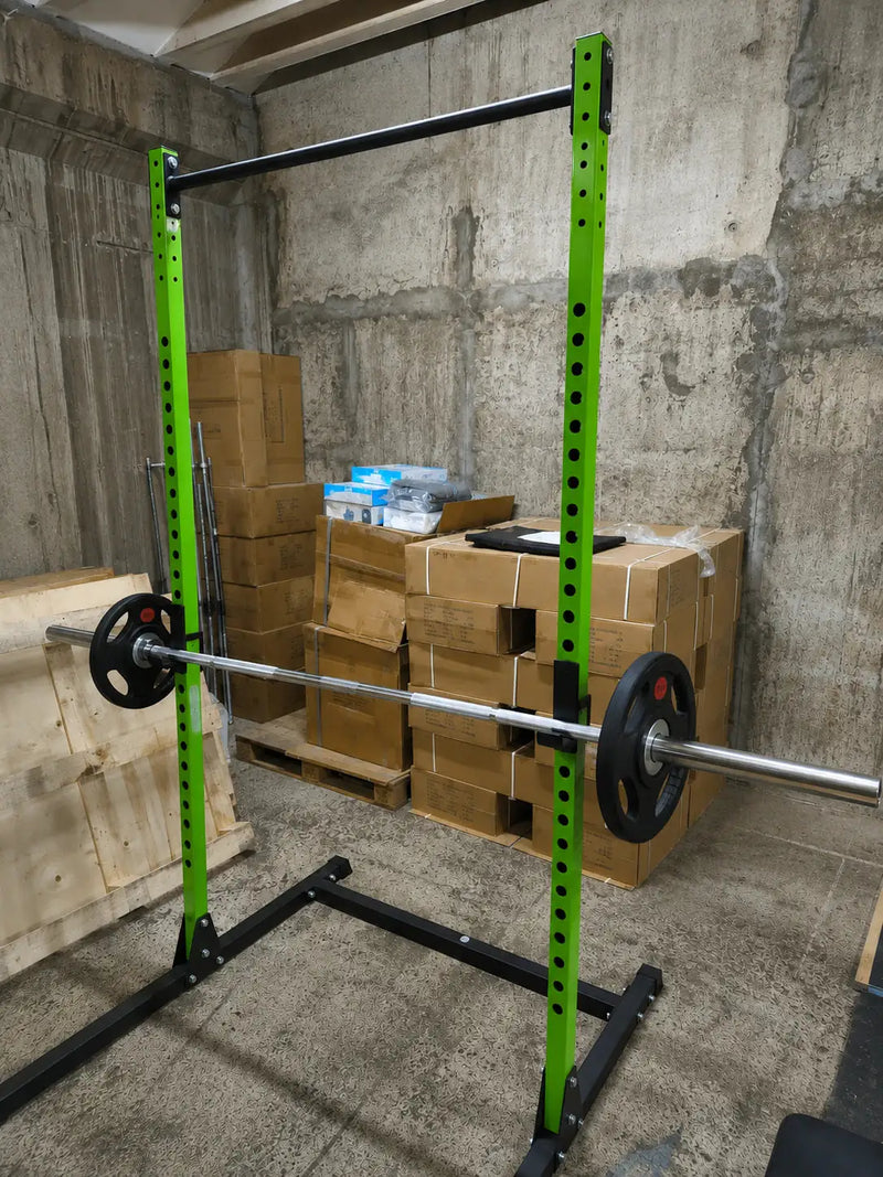 Pack Half Rack 65 kg Grip — Rack + Discos Engomados para Home Gym