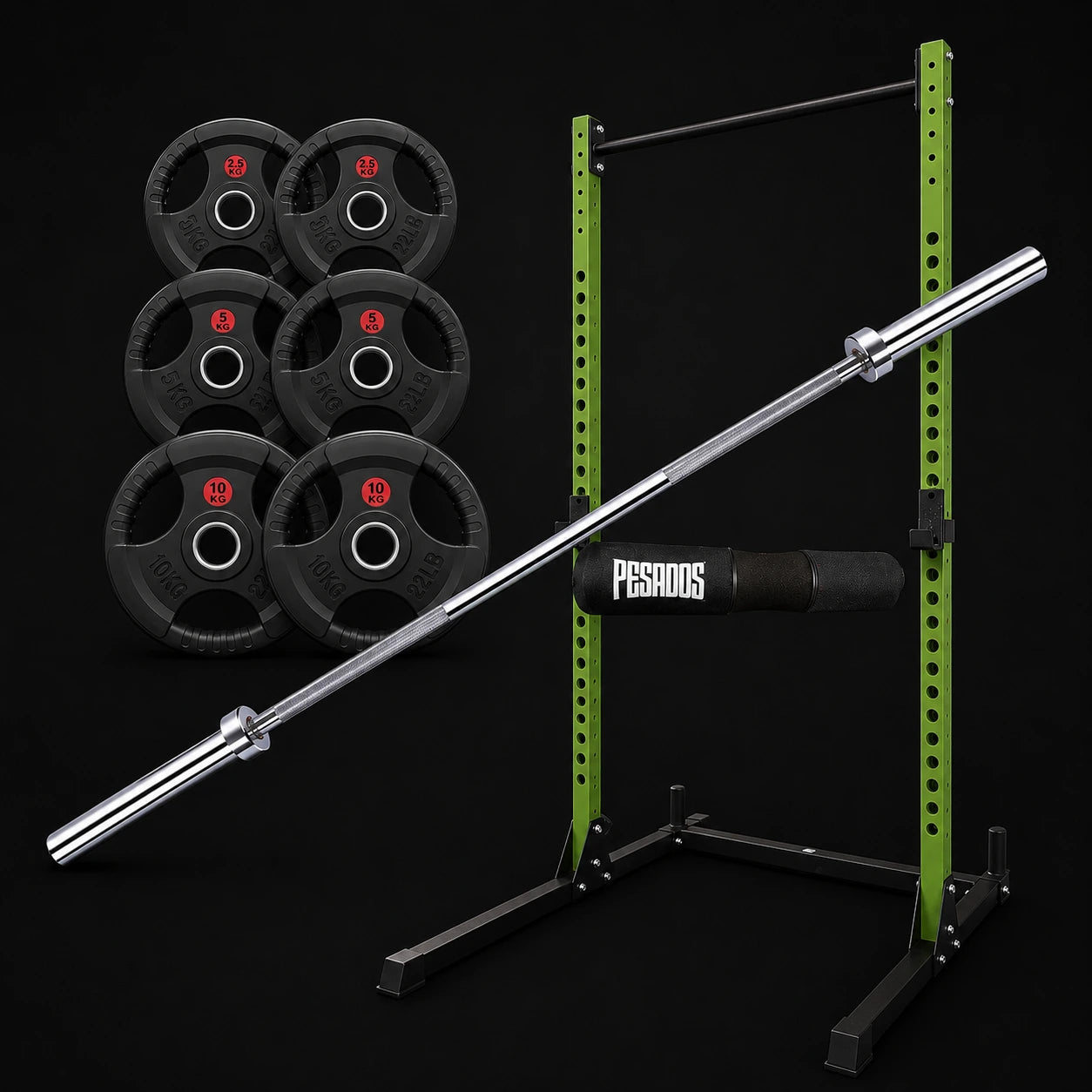 Pack Half Rack 35 kg Grip Olímpico Training Profesional