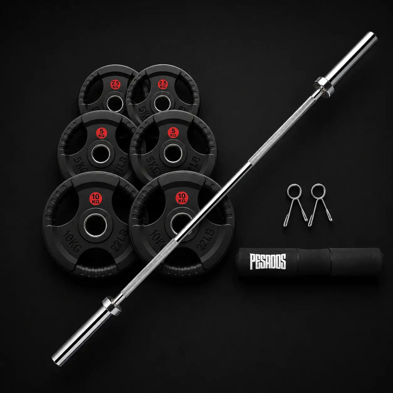 Pack Olímpico 35 kg PRO Home Gym Profesional