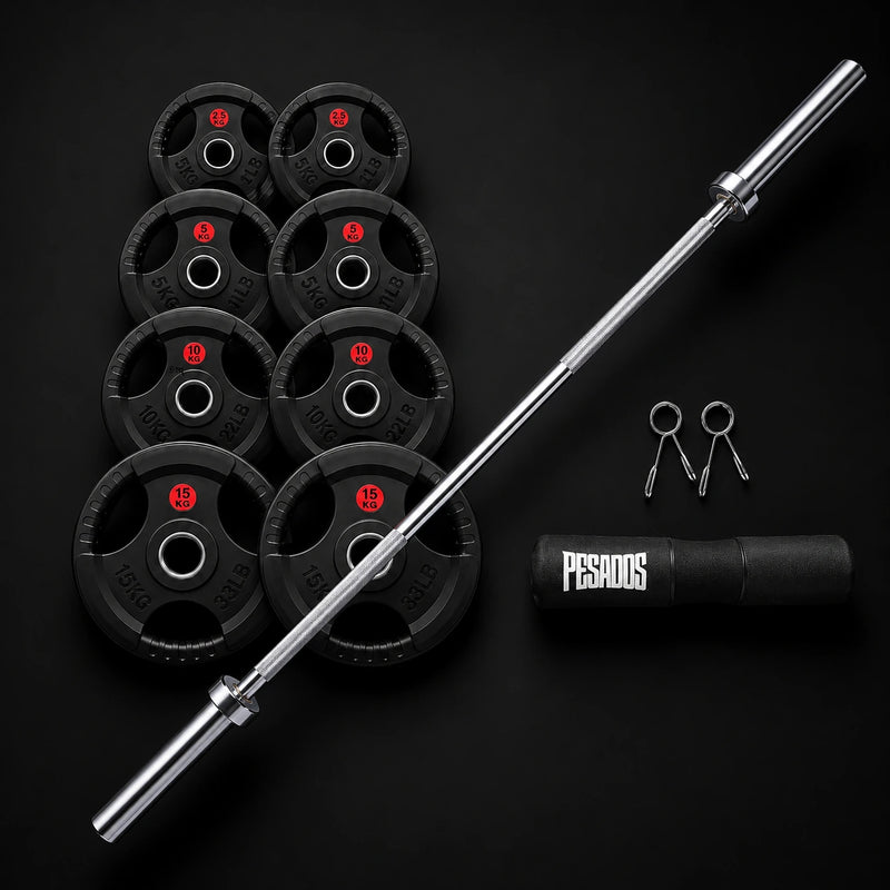 Pack Olímpico 65 kg PRO Home Gym Profesional