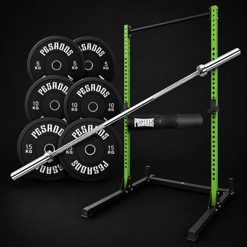 Pack Half Rack 60 kg Bumper Cross fit Training Profesional